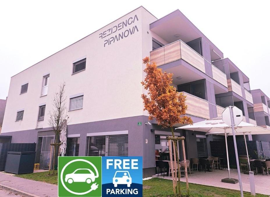 Stunning New Apartment With Free Parking Near City Centre 卢布尔雅那 外观 照片